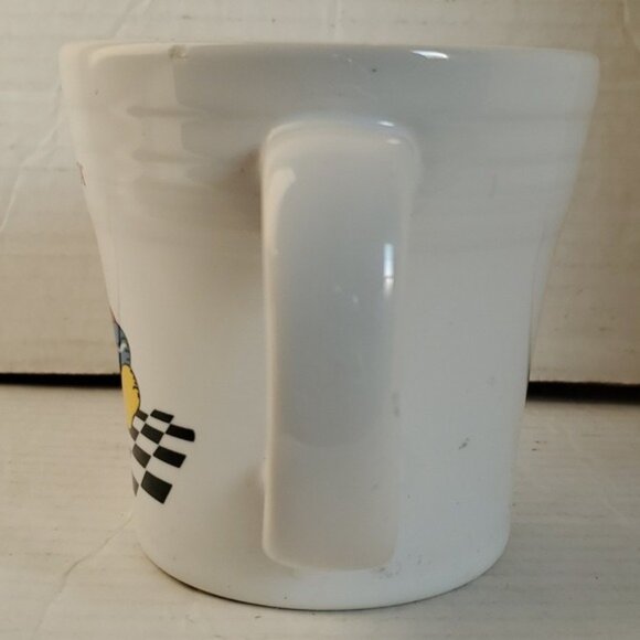 FIESTAWARE FIESTA CERAMIC WHITE TAPERED MUG CUP DANCING LADY 15 FL OZ - Picture 8 of 14